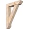 Ekena Millwork Traditional Slat Smooth Bracket w/ Offset Brace, Douglas Fir, 7 1/2"W x 32"D x 44"H BKT0806X32X44TRA06SDF - alternate 1